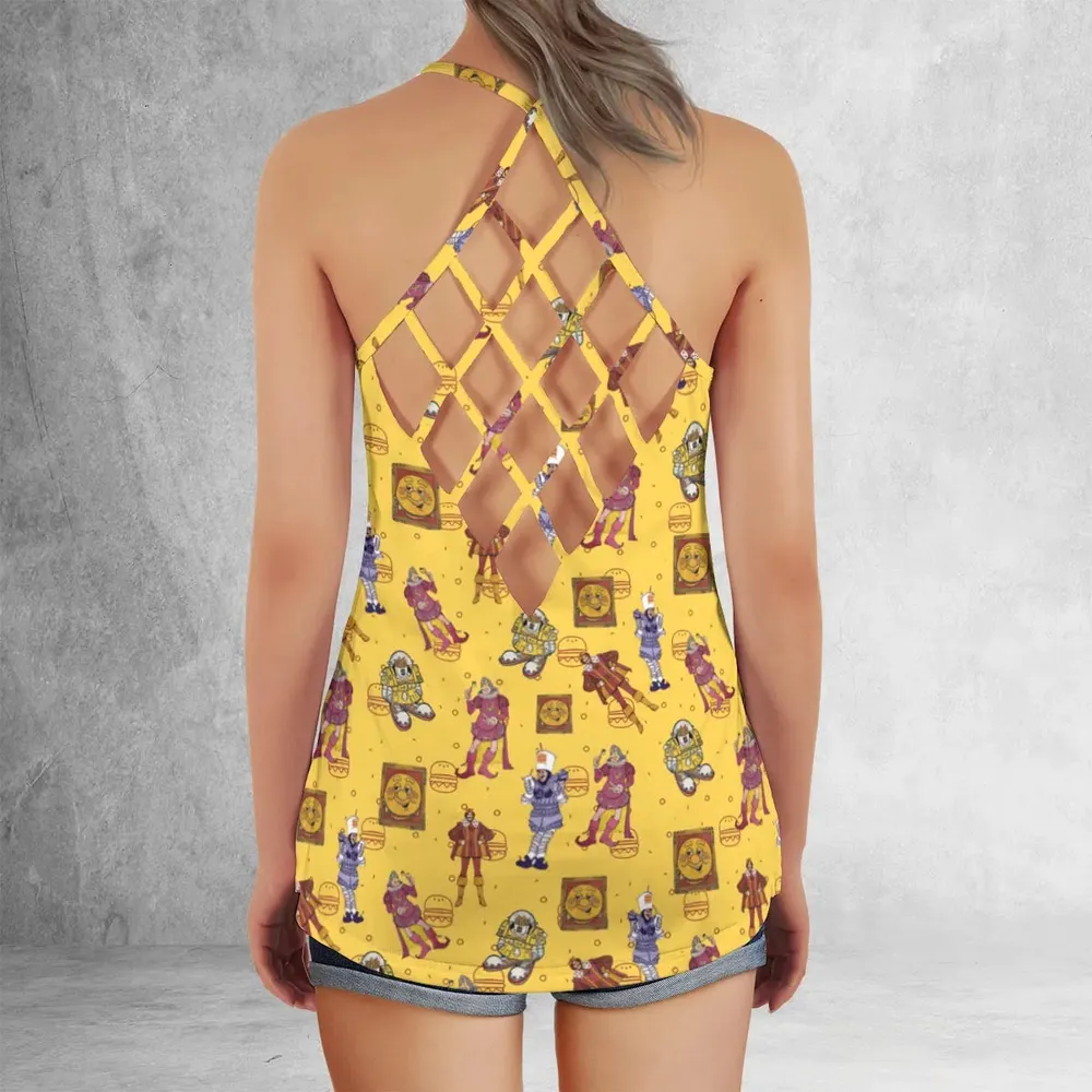 Vintage Burger King Commercial 1980 Criss Cross Tank Top - 3
