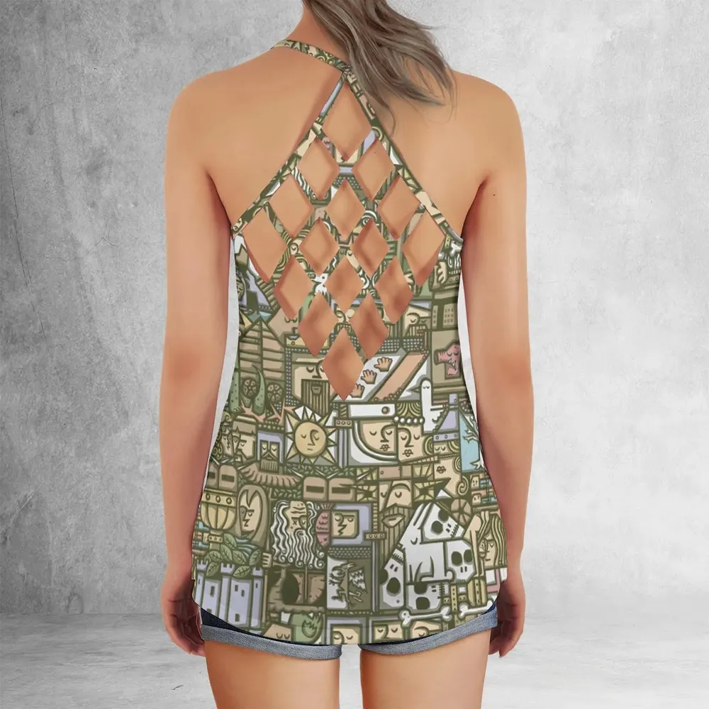 The Whole Grail Monty Python Criss Cross Tank Top - 3