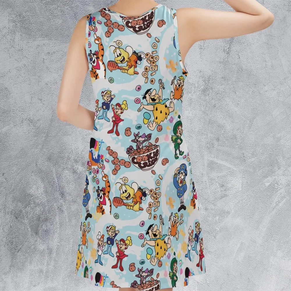 Cereal Favs Large Scale Sleeveless Dress - 3