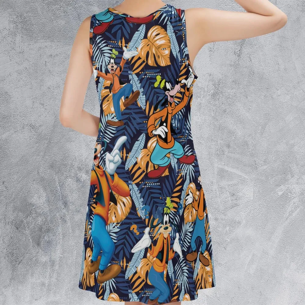 Goofy Aloha Sleeveless Dress - 3