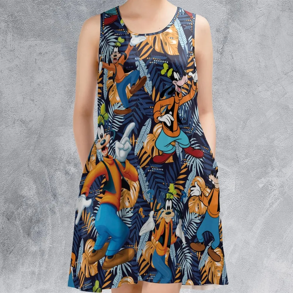 Goofy Aloha Sleeveless Dress - 2