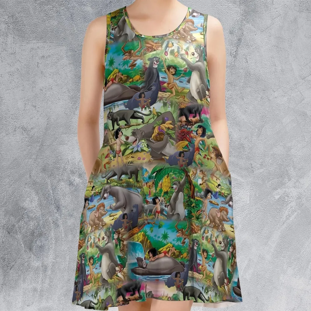 The Jungle Book Rudyard Kipling Seamless Sleeveless Dress - 2