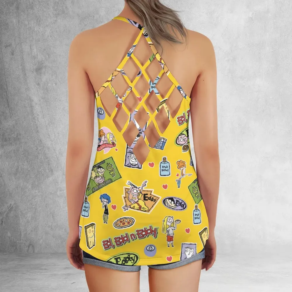 Ed Edd n Eddy n The Kanker Sisters Criss Cross Tank Top - 3