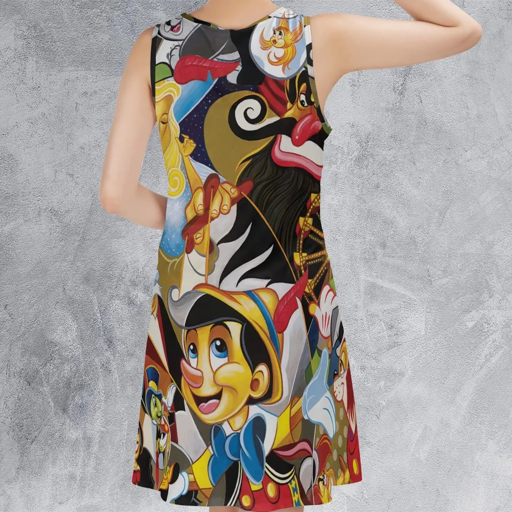 Pinocchio Seamless Sleeveless Dress - 3