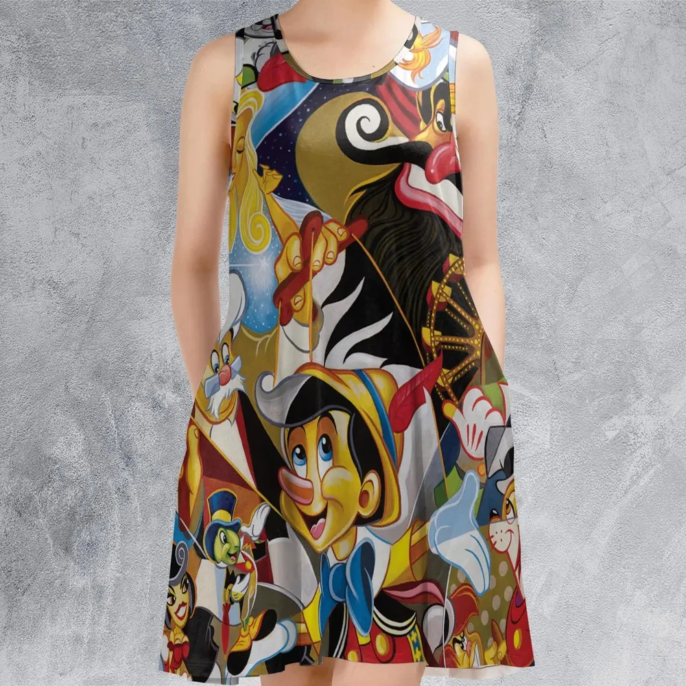 Pinocchio Seamless Sleeveless Dress - 2
