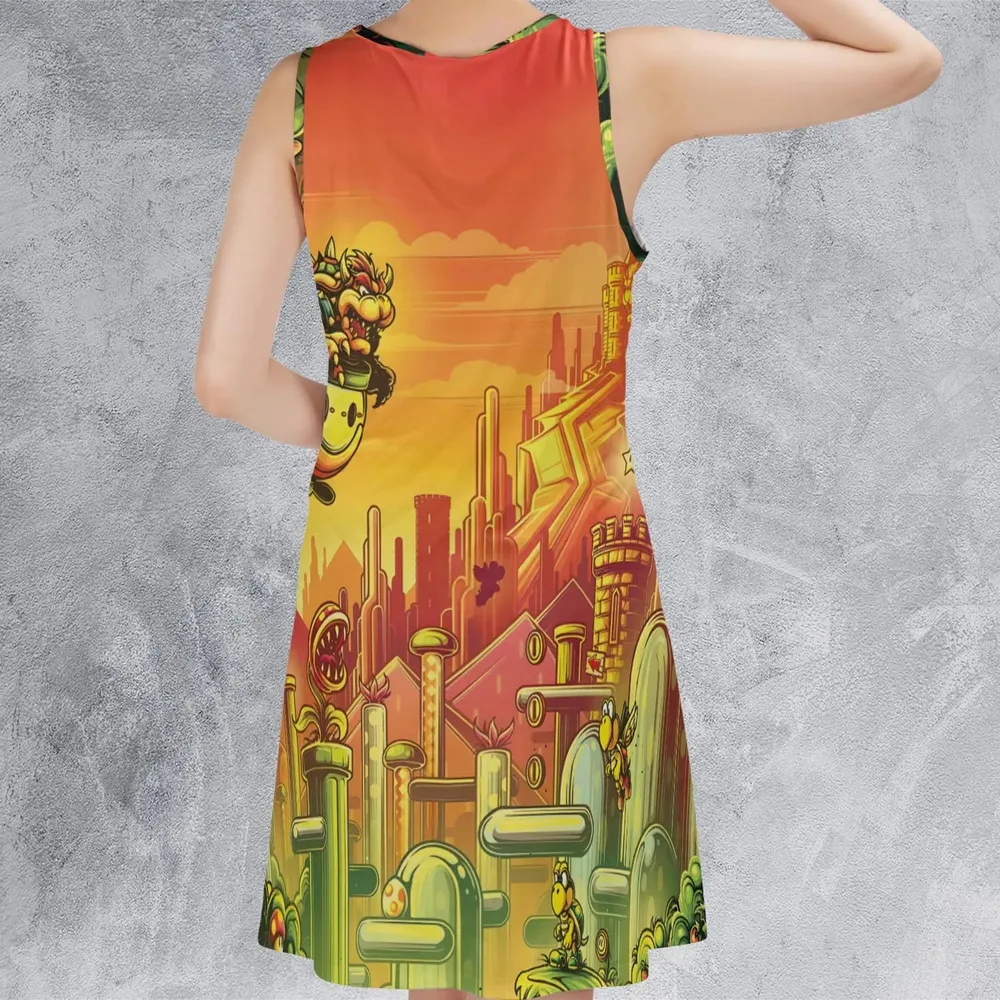 Plumber Kingdom Super Mario Sleeveless Dress - 3