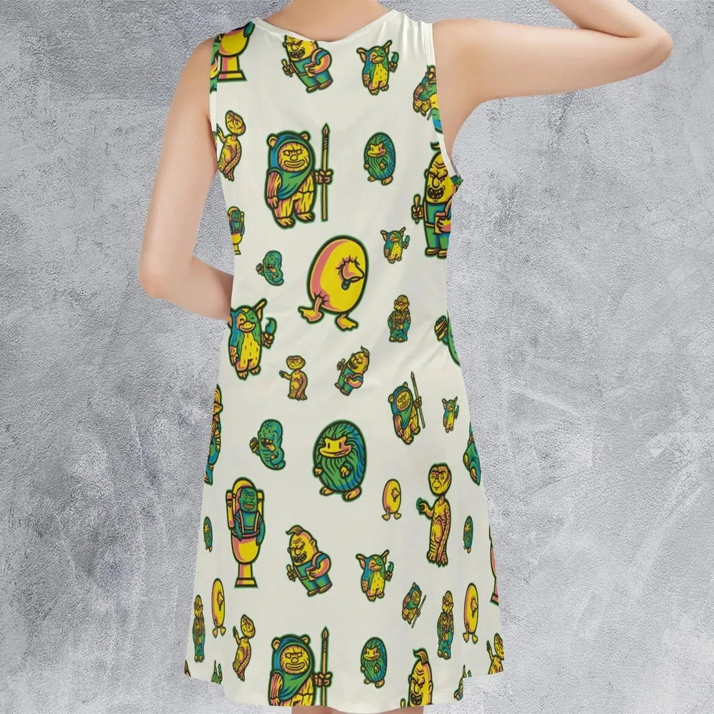 80s But Goodies Sleeveless Dress - 3