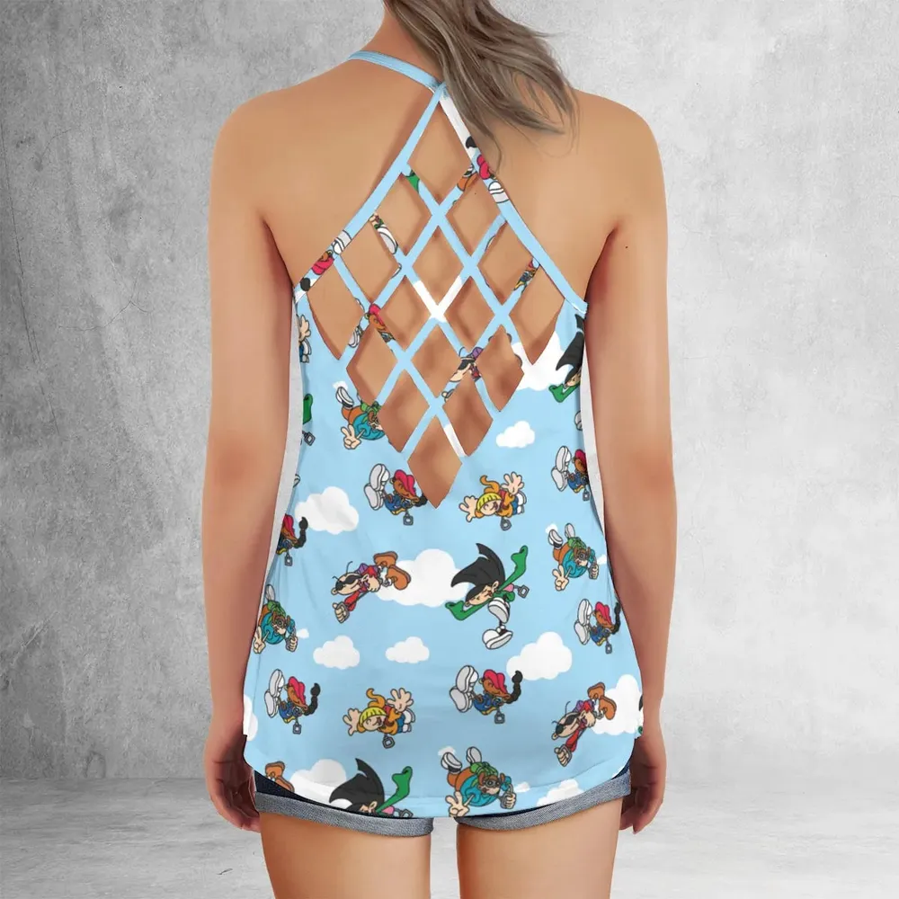 Codename Kid Next Door Characters Criss Cross Tank Top - 3