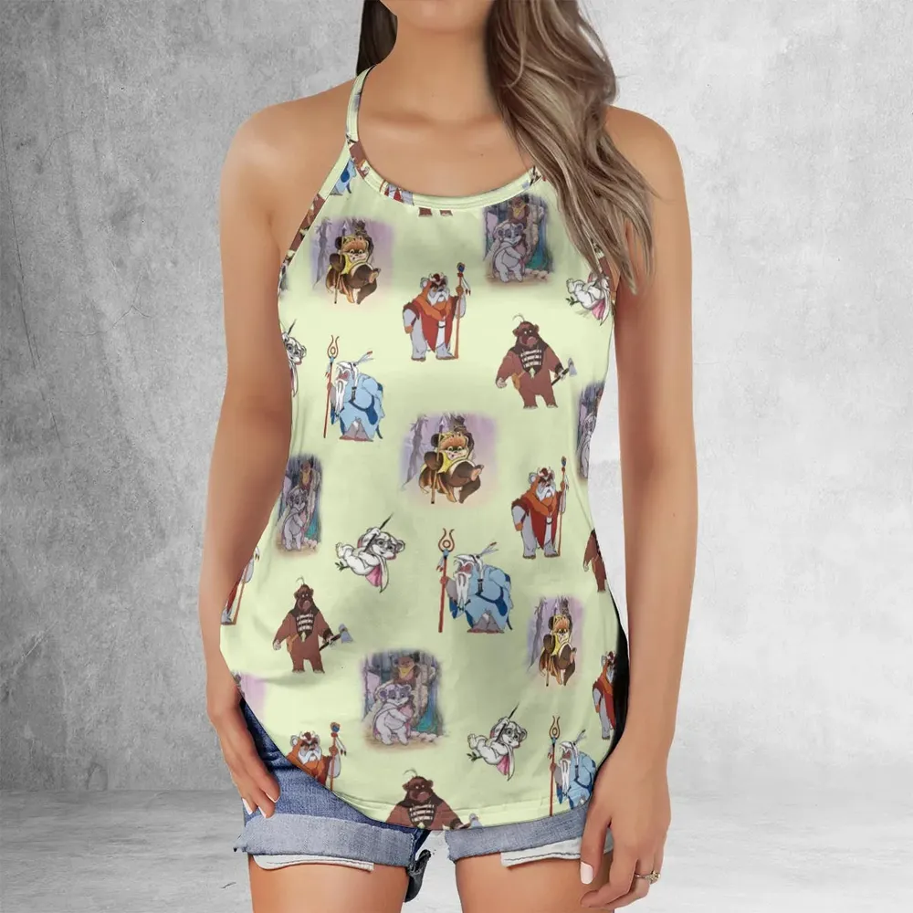 Ewoks Characters Star Wars Criss Cross Tank Top - 2