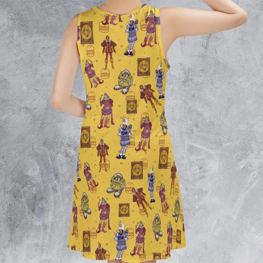 Vintage Burger King Commercial 1980 Sleeveless Dress - 3