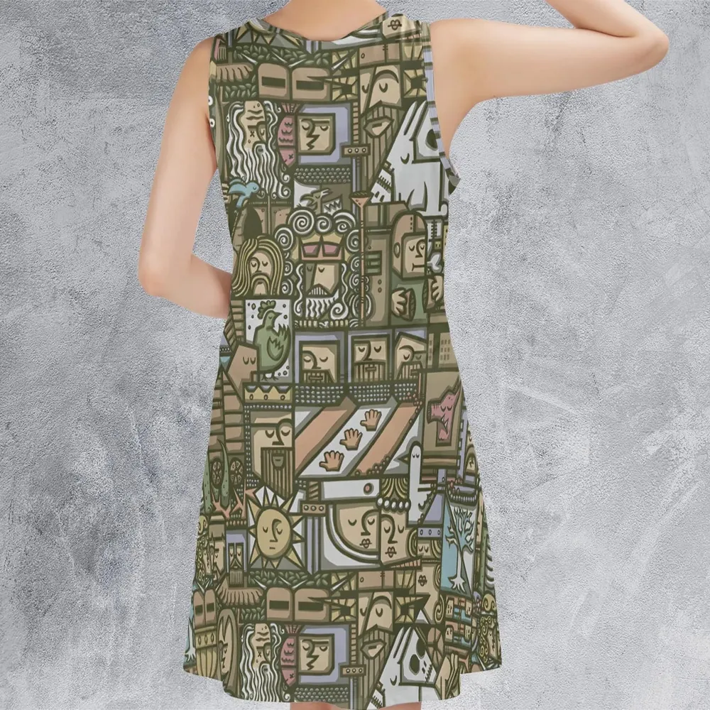 The Whole Grail Monty Python Sleeveless Dress - 3
