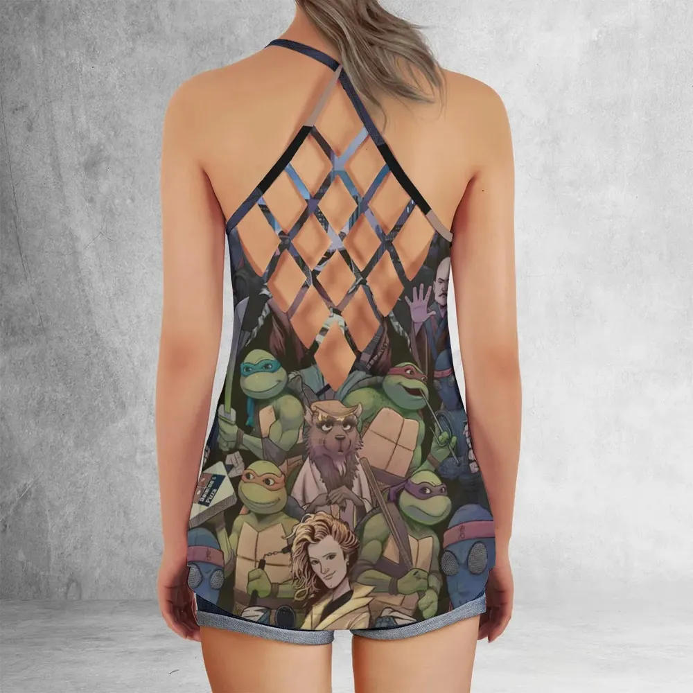 Turtles vs Ninja Teenage Mutant Ninja Turtles Criss Cross Tank Top - 3