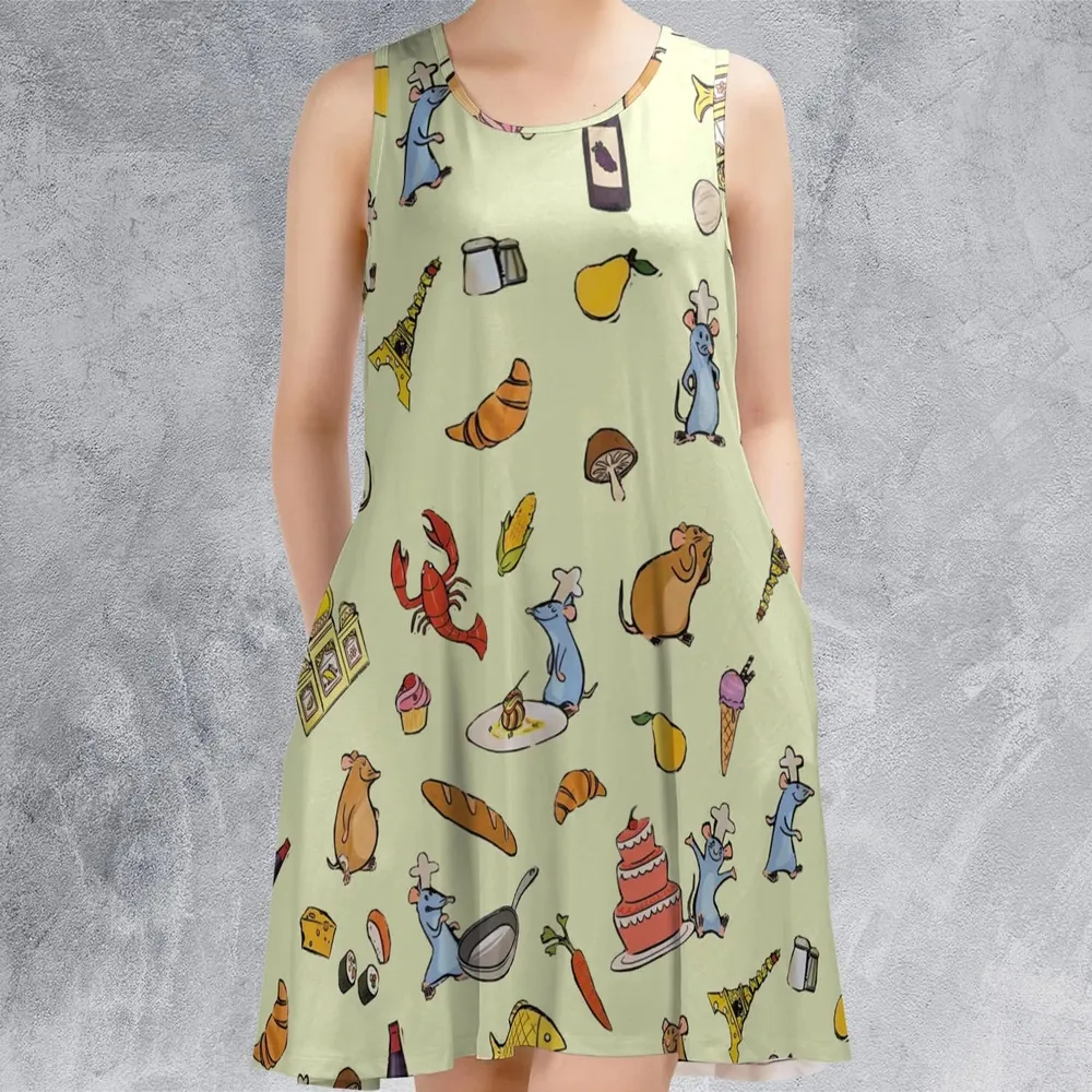 Chef Life Ratatouille Sleeveless Dress - 2