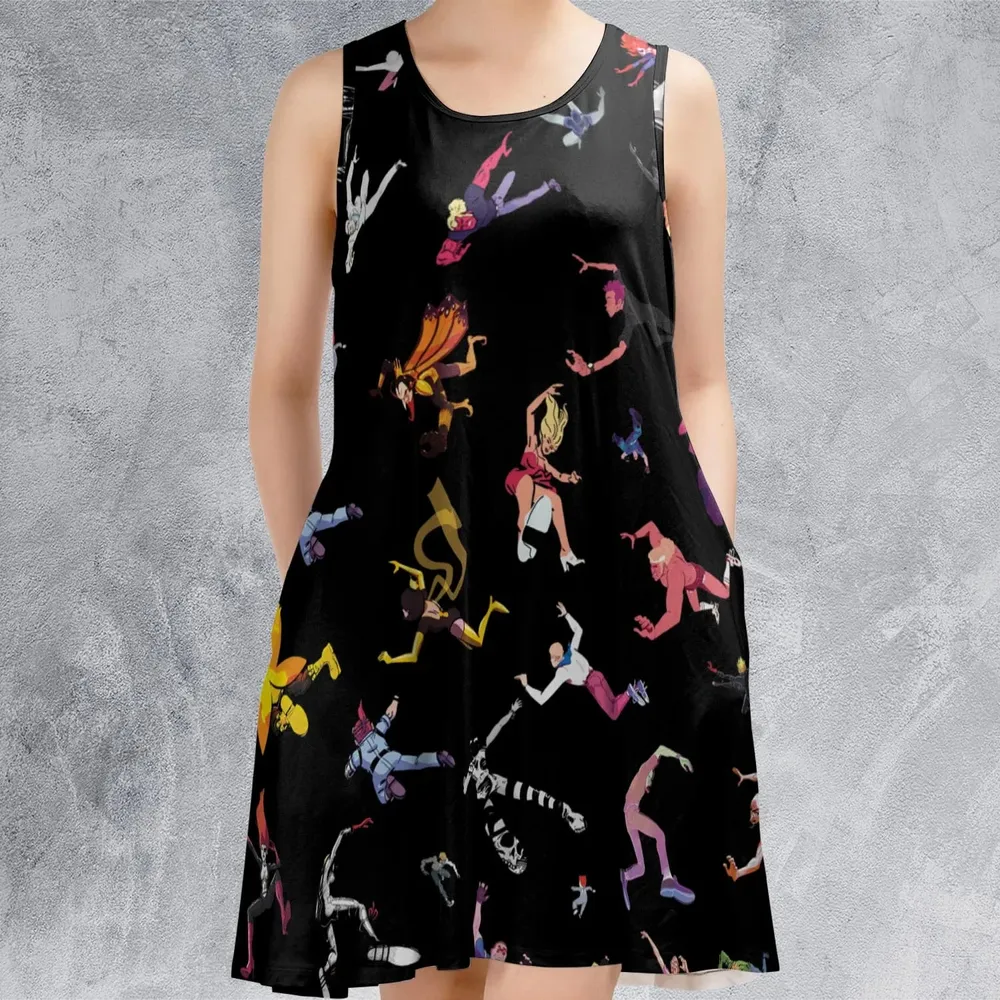 Venture Bros Falling Sleeveless Dress - 2