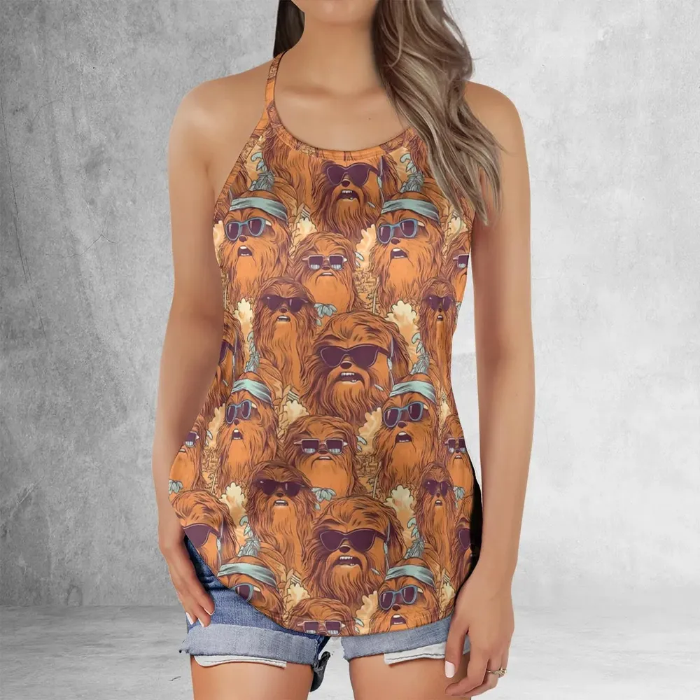 Retro Chewy Summer Vibes Criss Cross Tank Top - 2