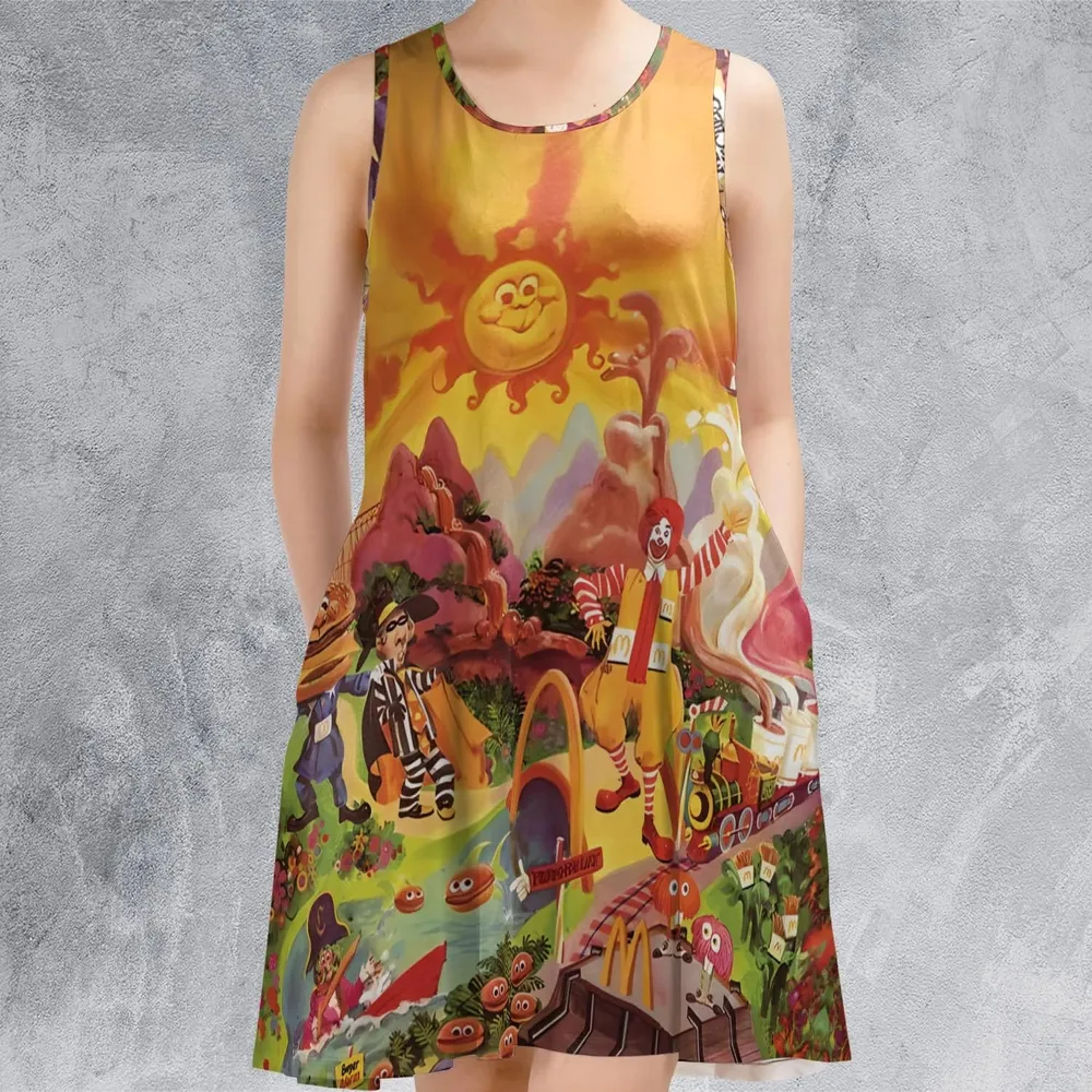 Wonder Foodland The Siege Of Mcdonaldland Sleeveless Dress - 2