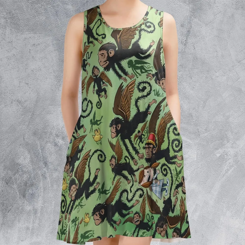 Flying Monkeys The Wizard Of Oz Sleeveless Dress - 2