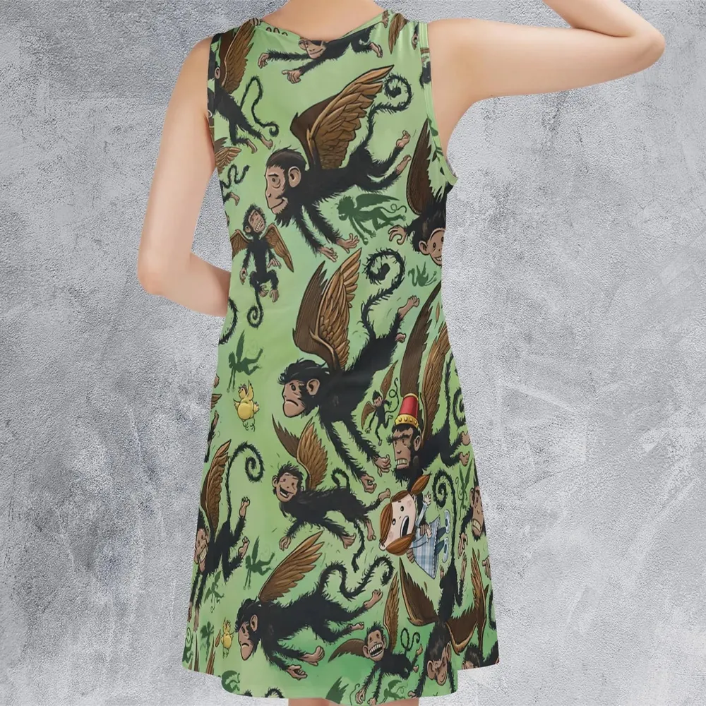 Flying Monkeys The Wizard Of Oz Sleeveless Dress - 3