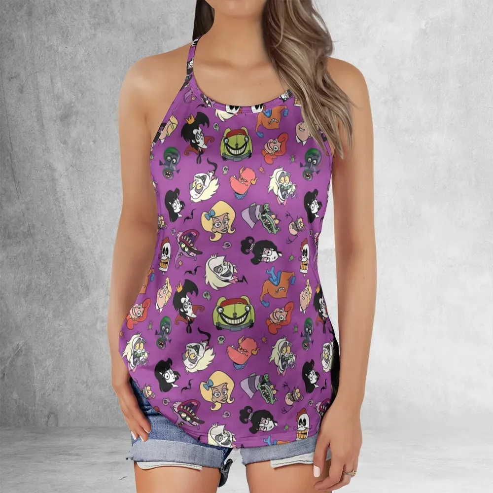Beetlejuice Cartoon Vintage Criss Cross Tank Top - 2