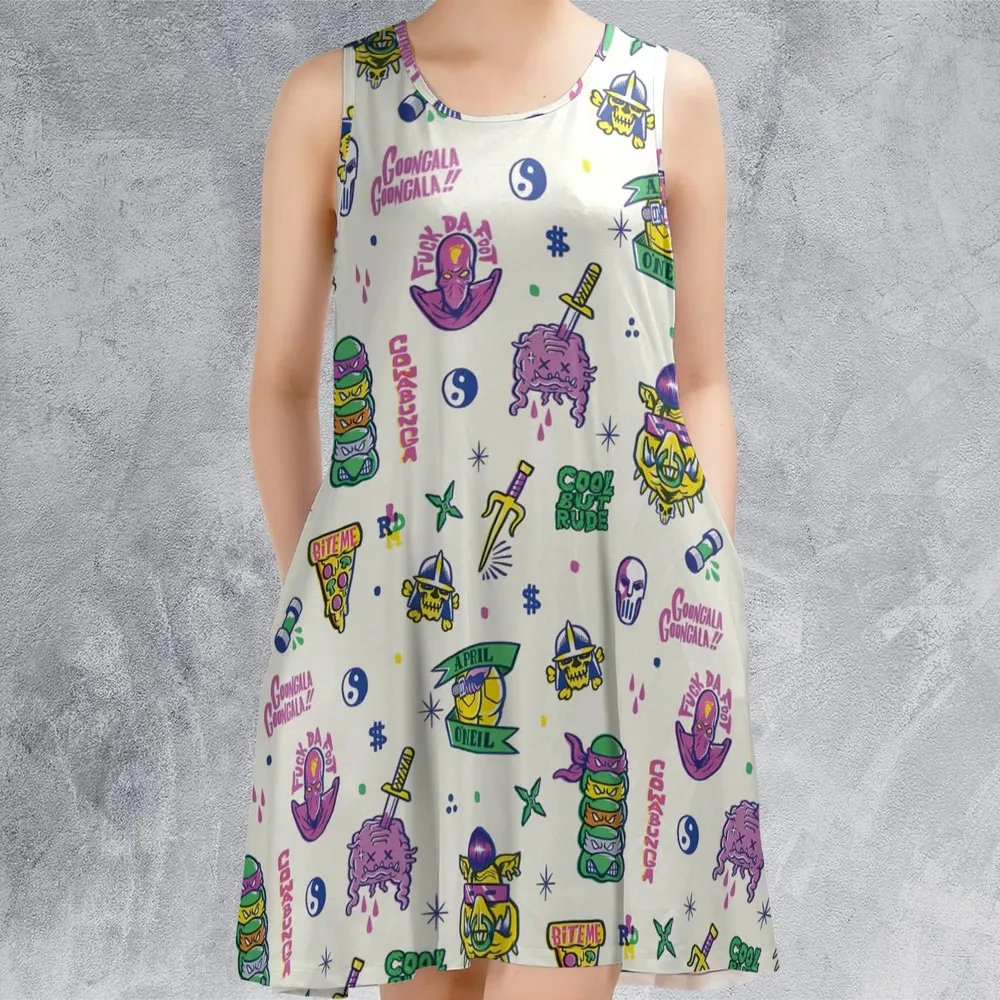 Shell Shock Teenage Mutant Ninja Turtles Sleeveless Dress - 2