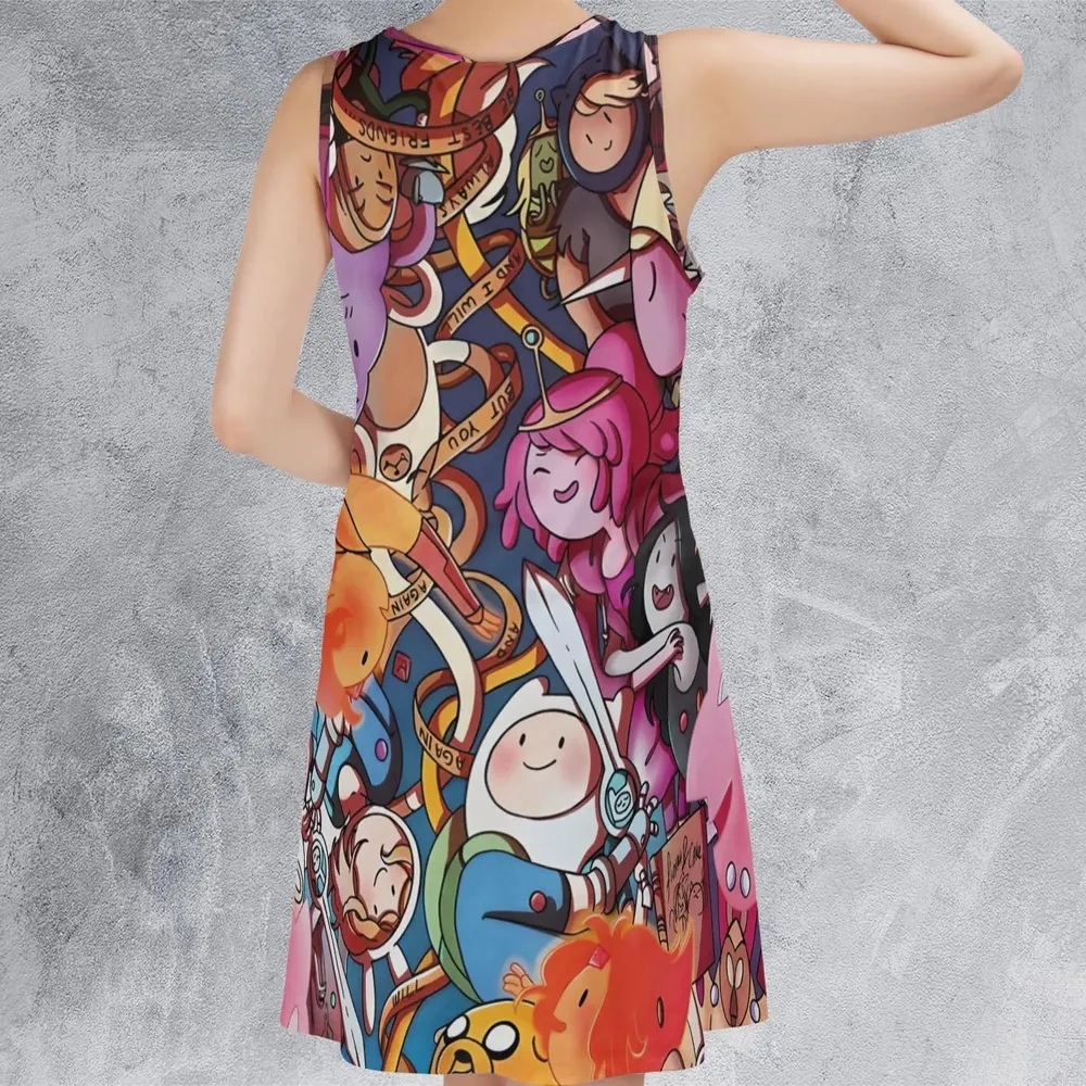 Land of Ooo Adventure Time Sleeveless Dress - 3