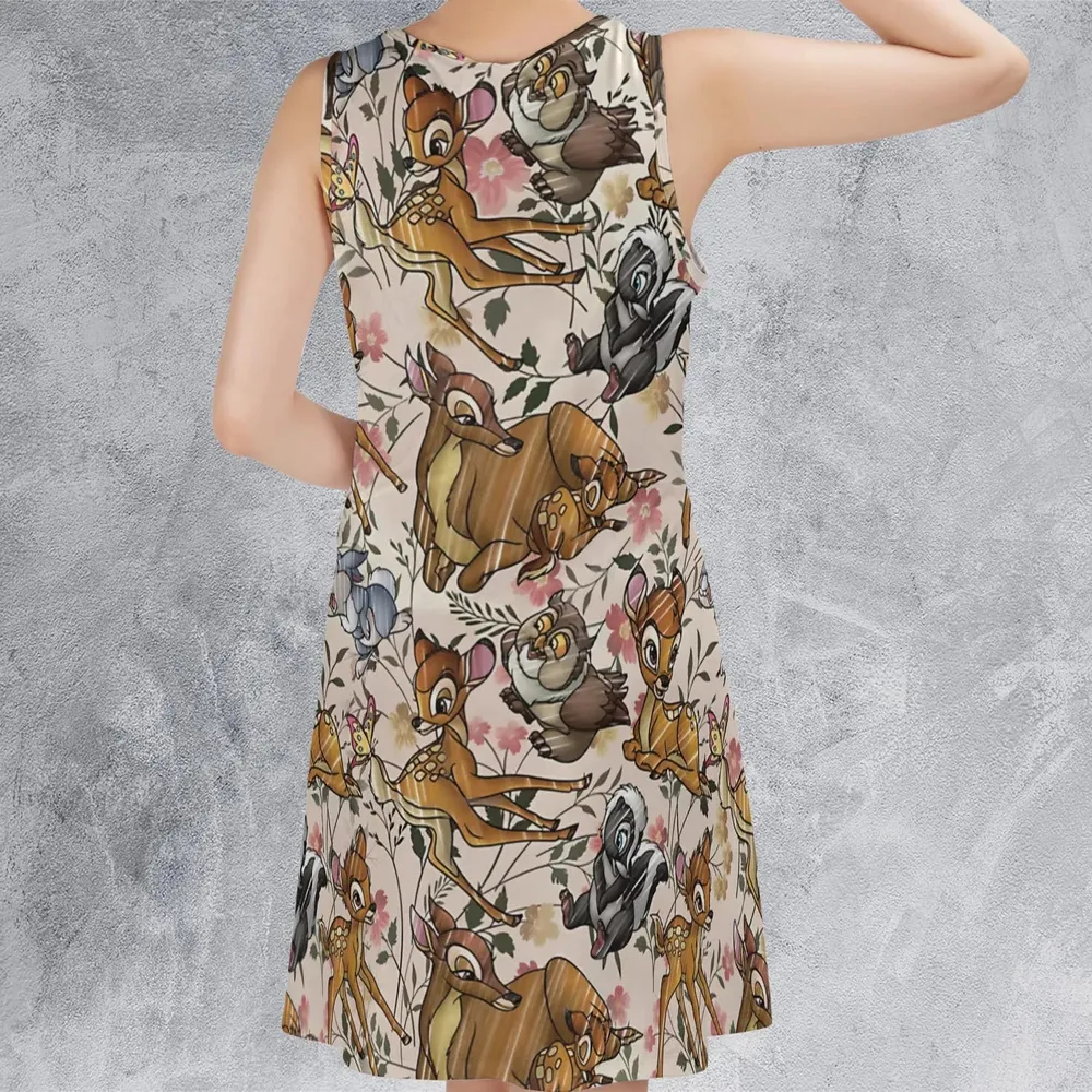 Little Wild Bambi Sleeveless Dress - 3