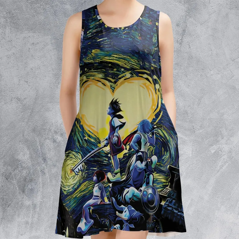 Kingdom Hearts Starry Night Sleeveless Dress - 2
