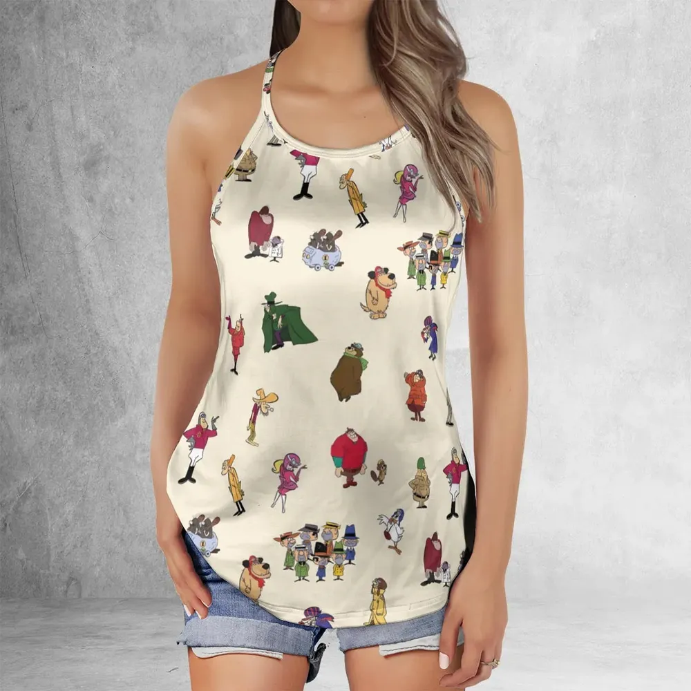 Wacky Races Characters Criss Cross Tank Top - 2