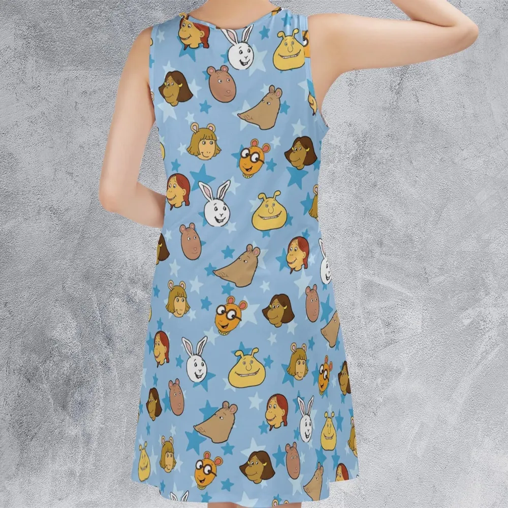 Arthur Characters Sleeveless Dress - 3