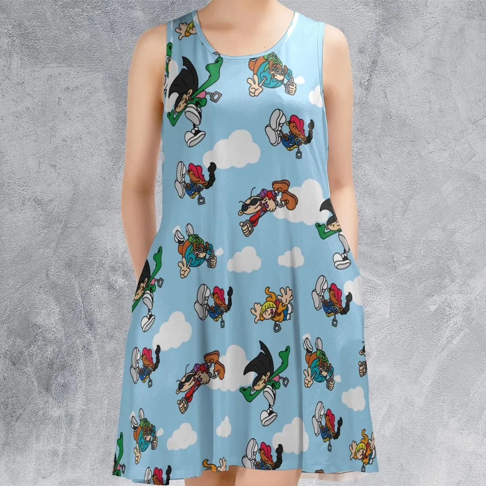 Codename Kid Next Door Characters Sleeveless Dress - 2