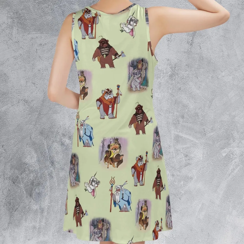Ewoks Characters Star Wars Sleeveless Dress - 3