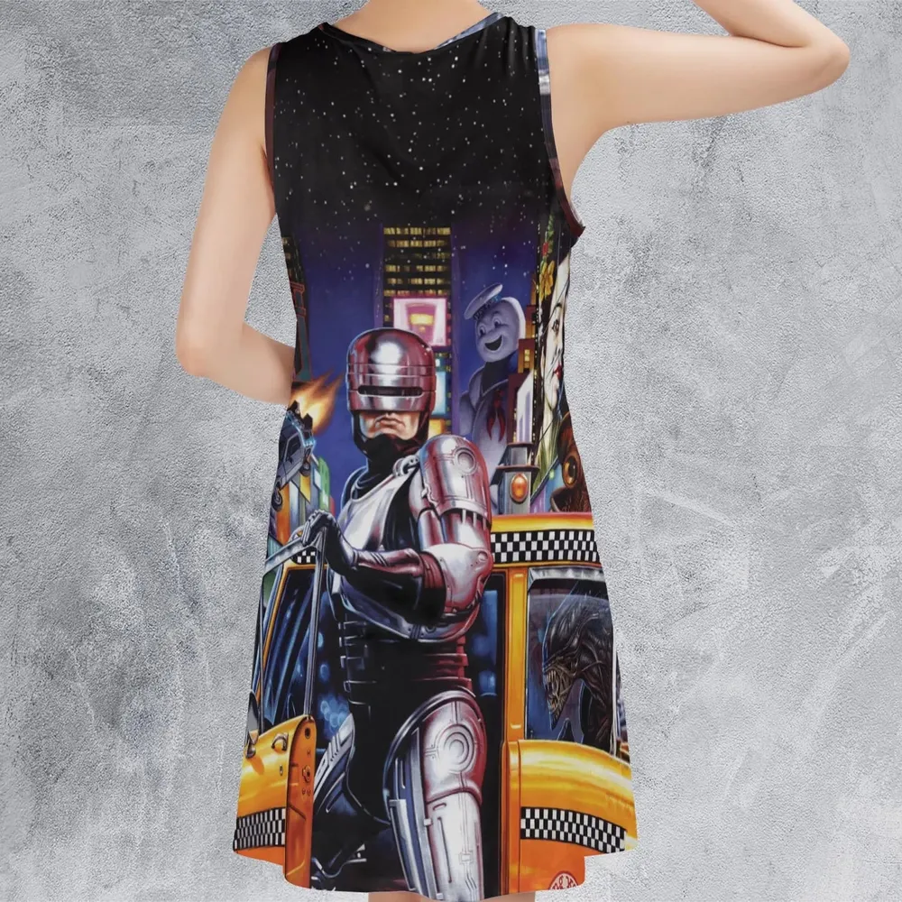 Movies Mashup Sleeveless Dress - 3