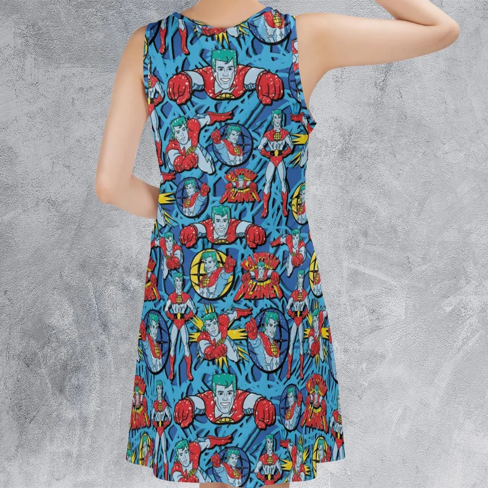 Hero of the Environment Captain Planet and the Planeteers Sleeveless Dress - 3