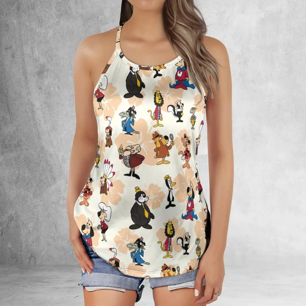 Nostalgia Underdog Characters Criss Cross Tank Top - 2