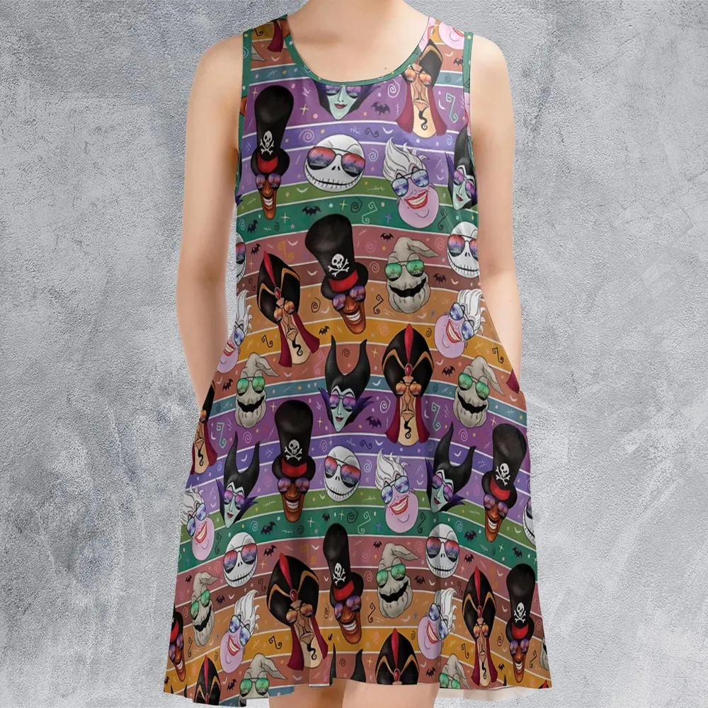 Chillin' like a Villain Summer Vibes Sleeveless Dress - 2