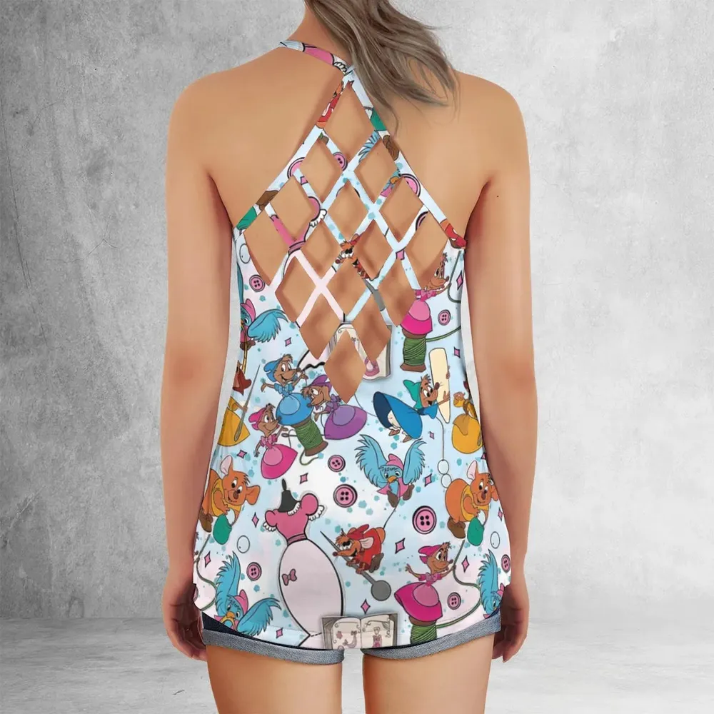 Jaq, Gus, & Sewing Friends Criss Cross Tank Top - 3