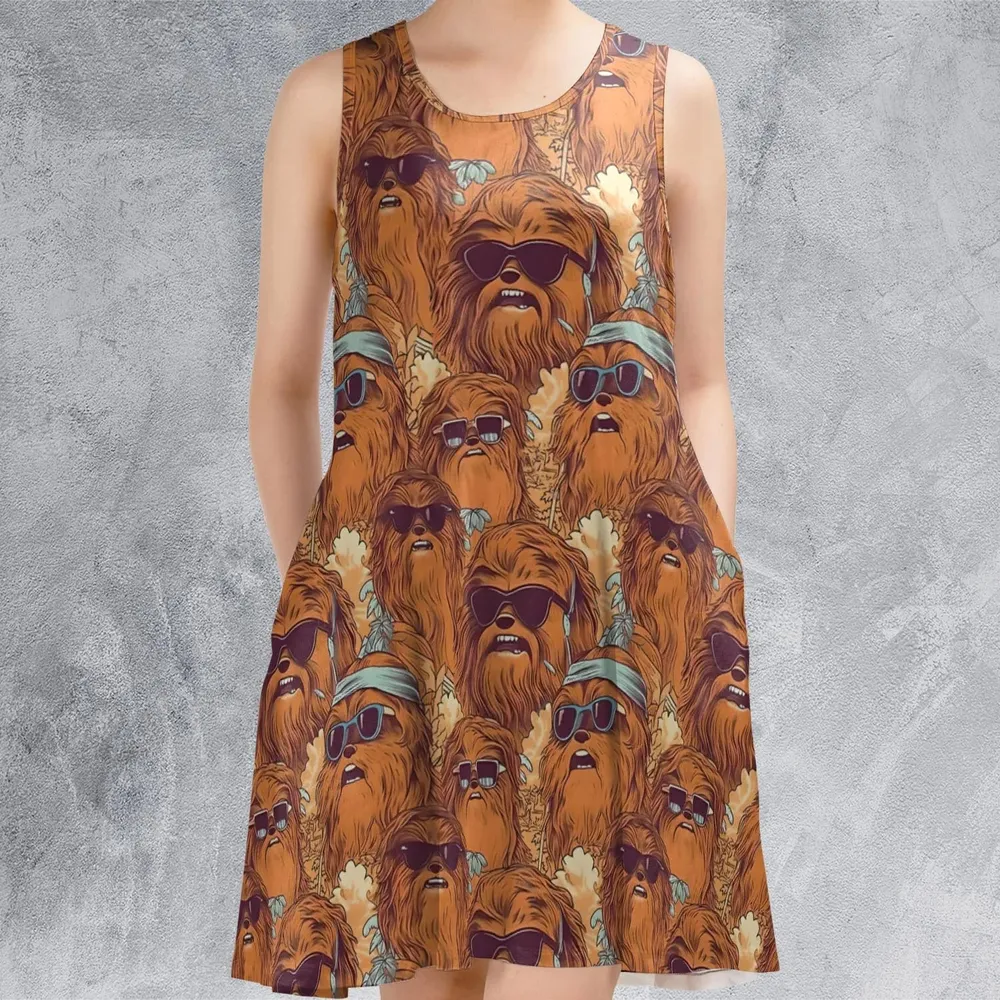Retro Chewy Summer Vibes Sleeveless Dress - 2
