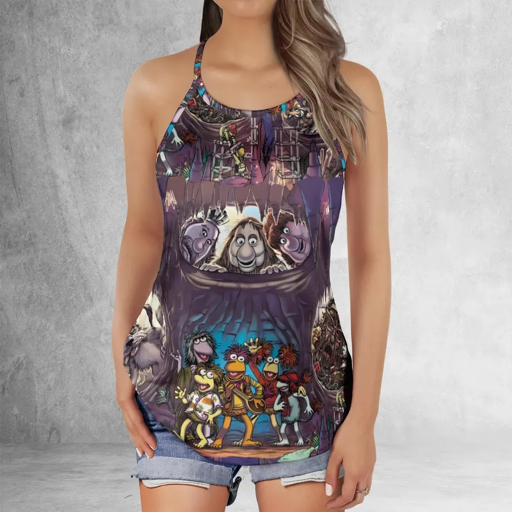 It's All Connected Fraggle Rock Criss Cross Tank Top - 2