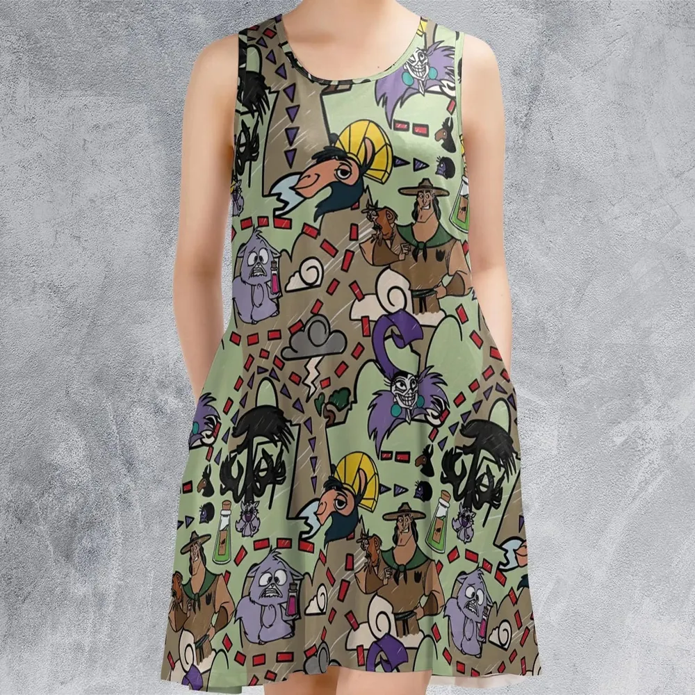 Groove Map The Emperor's New Groove Sleeveless Dress - 2