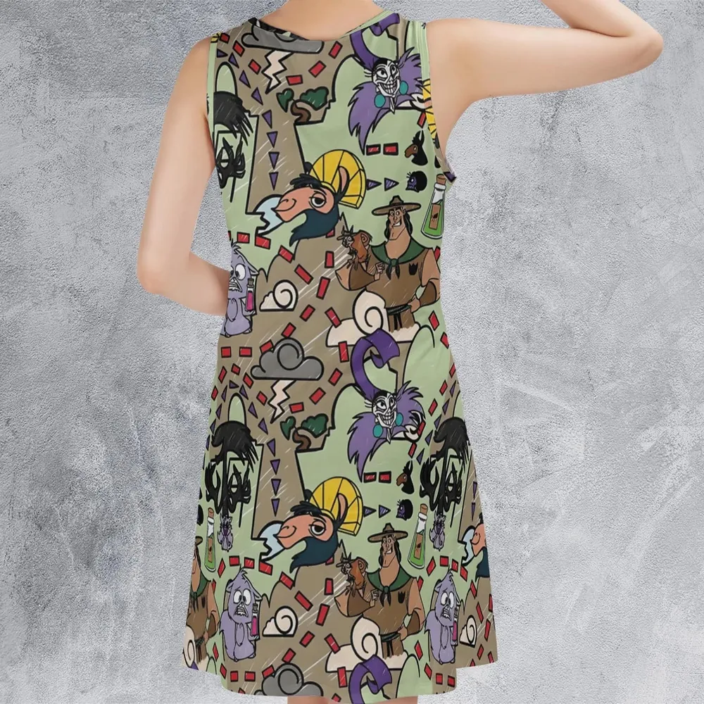 Groove Map The Emperor's New Groove Sleeveless Dress - 3