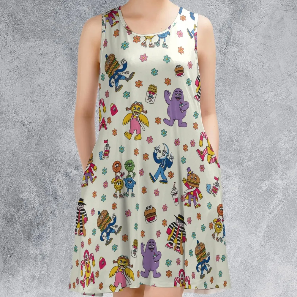 BADA BOP BA BA Mcdonaldland Sleeveless Dress - 2