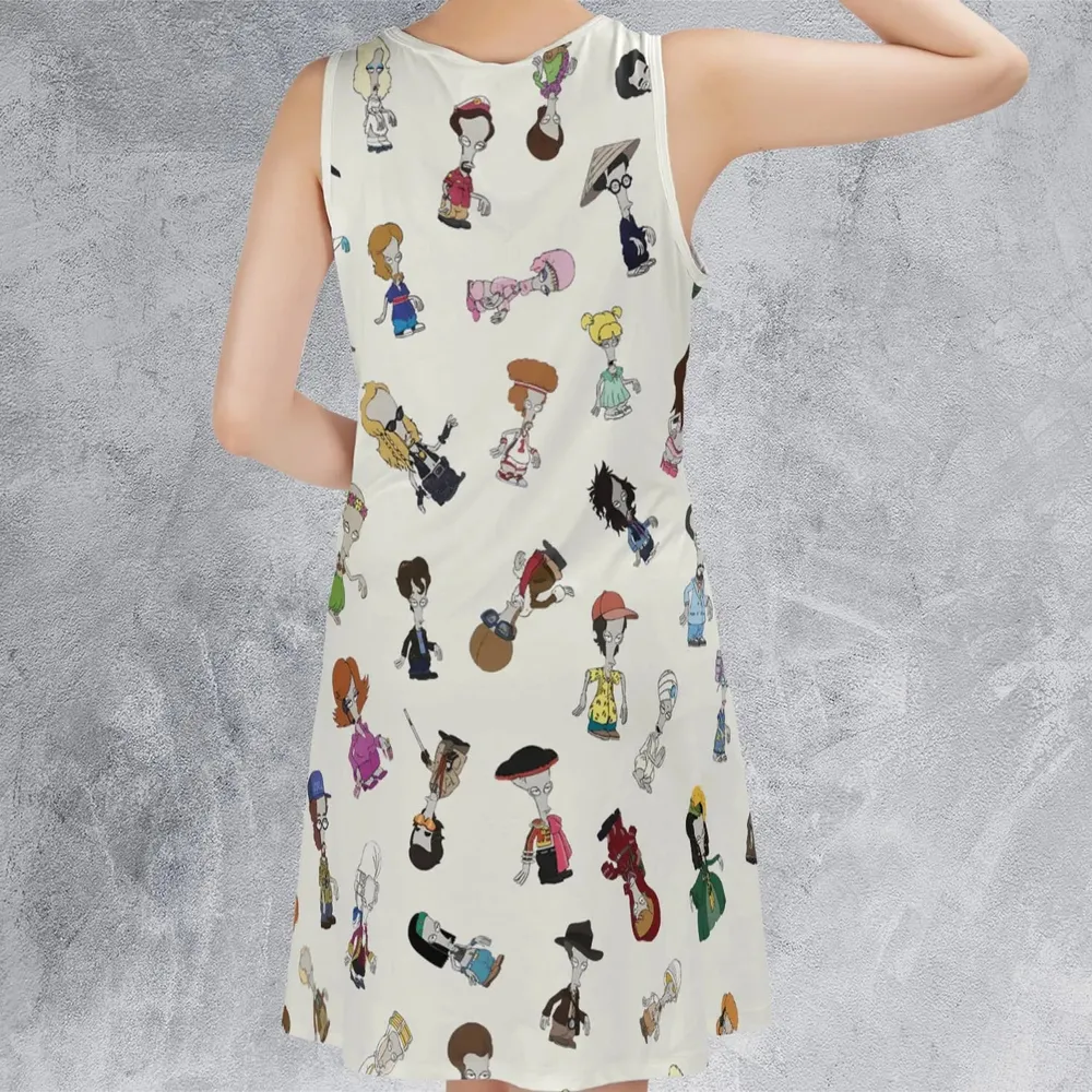 Roger persona Pop culture American Dad Sleeveless Dress - 3