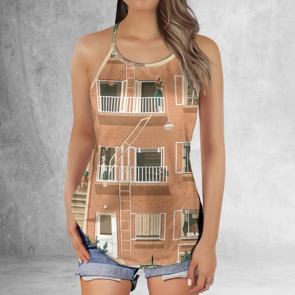 Rear Window Criss Cross Tank Top - 2