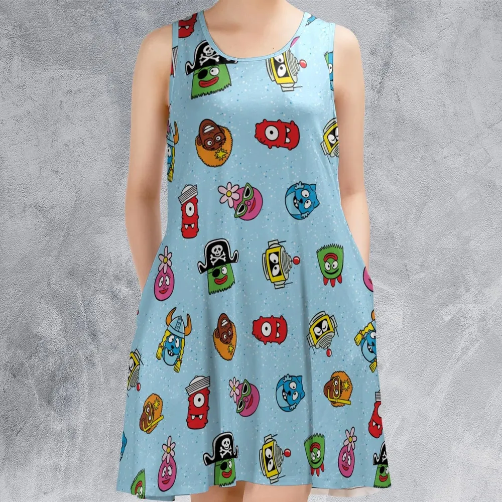 Yo Gabba Gabba Star Wars Mashup Sleeveless Dress - 2