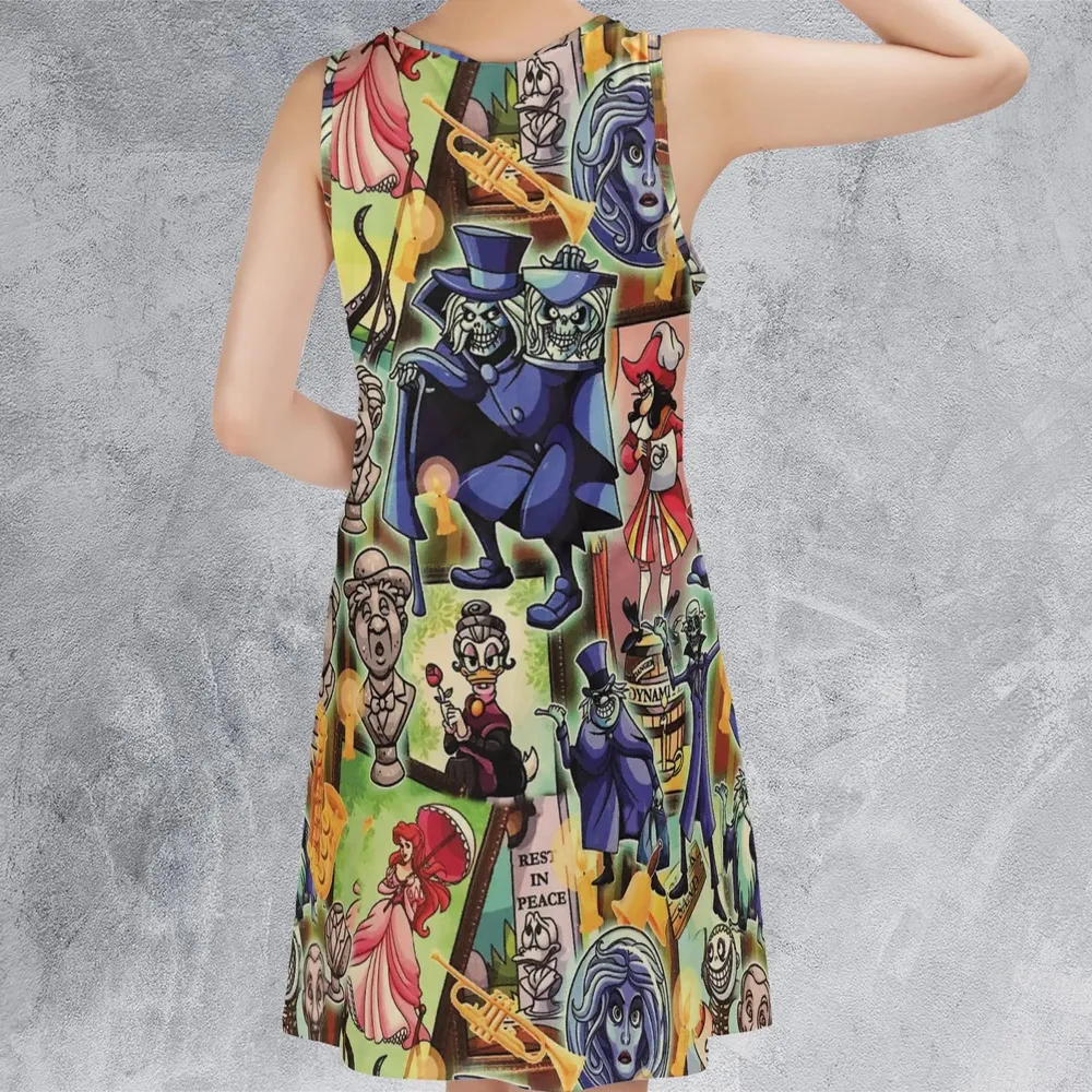 999 Happy Haunts Sleeveless Dress - 3