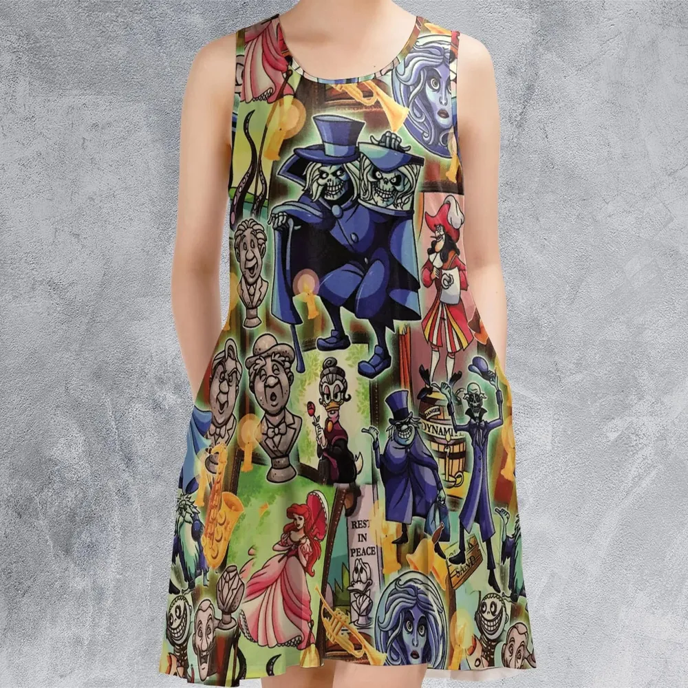 999 Happy Haunts Sleeveless Dress - 2
