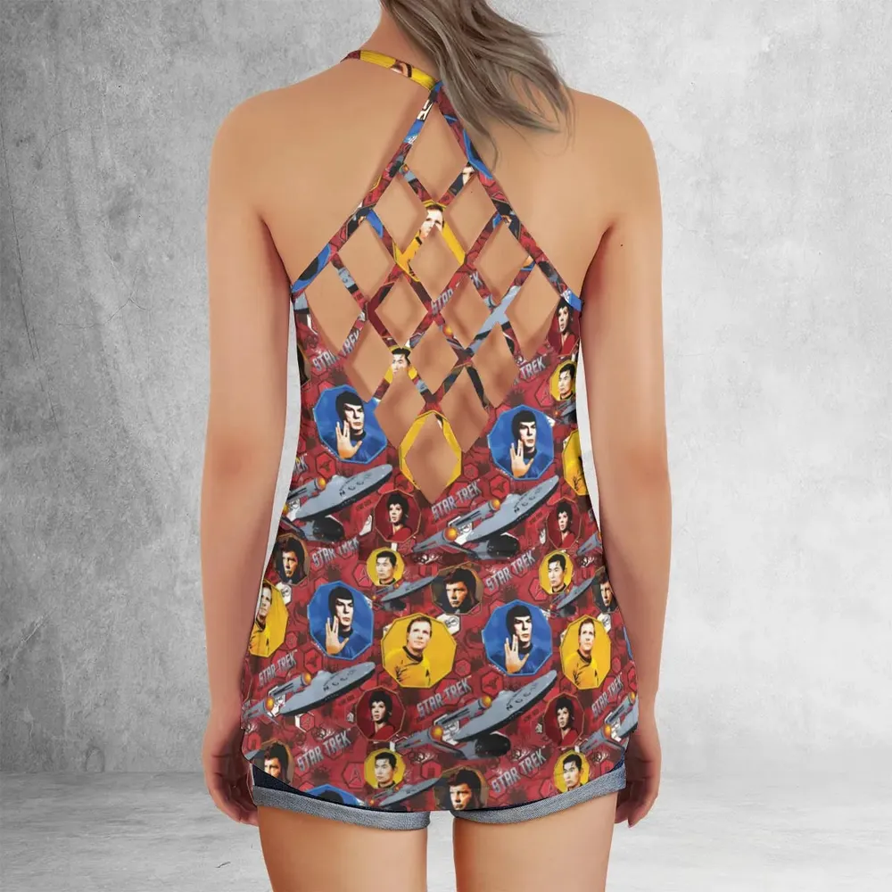 Boldly Star Trek Criss Cross Tank Top - 3