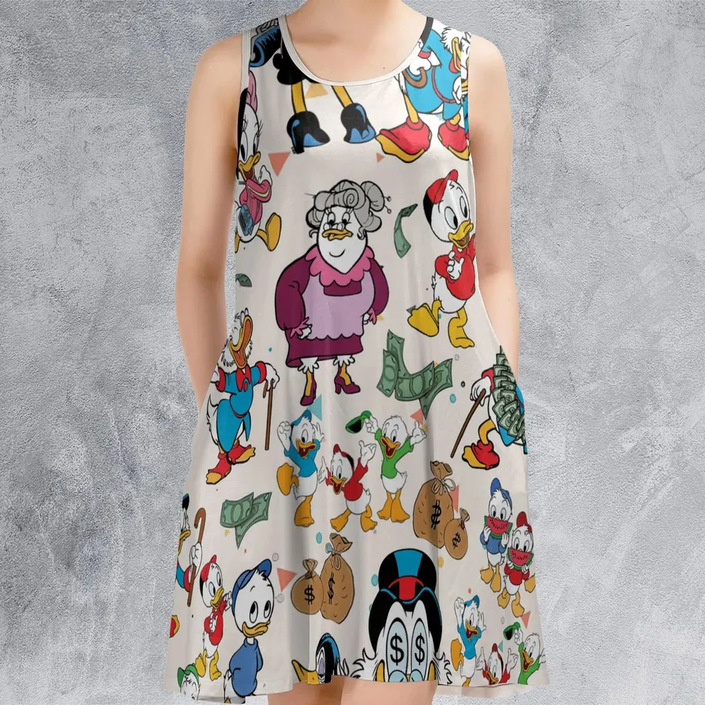 Donald Huey Dewey Ducktales Sleeveless Dress - 2