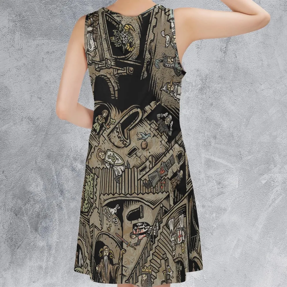 Monty Escher’s Relativity Sleeveless Dress - 3