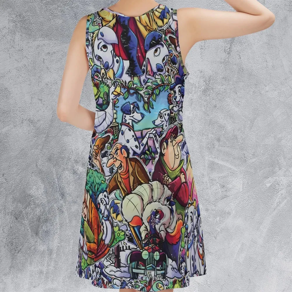 101 Dalmatians Main 90s Sleeveless Dress - 3